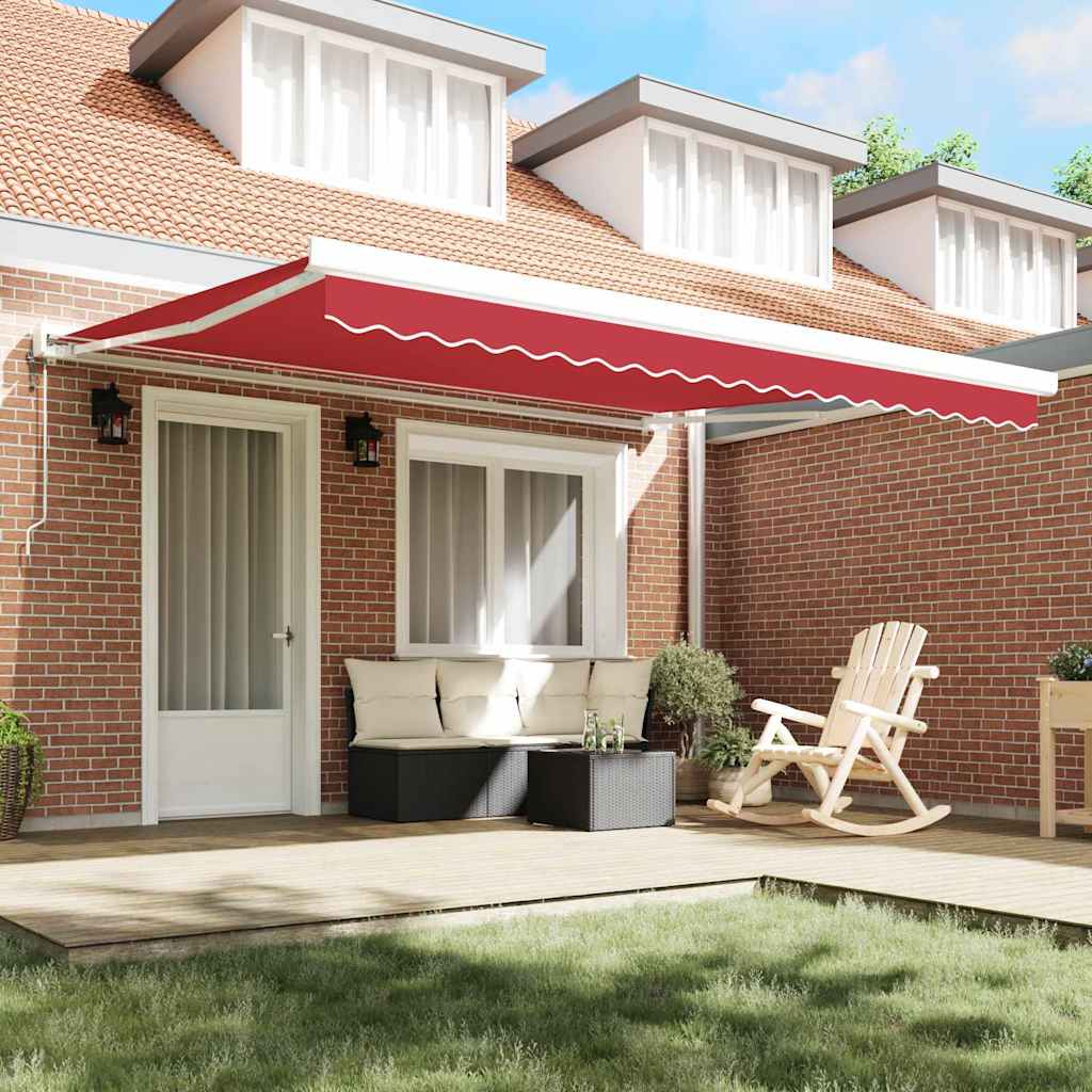 Vidaxx Ersatztuch für Markise rot 380 x 345 cm Polyester