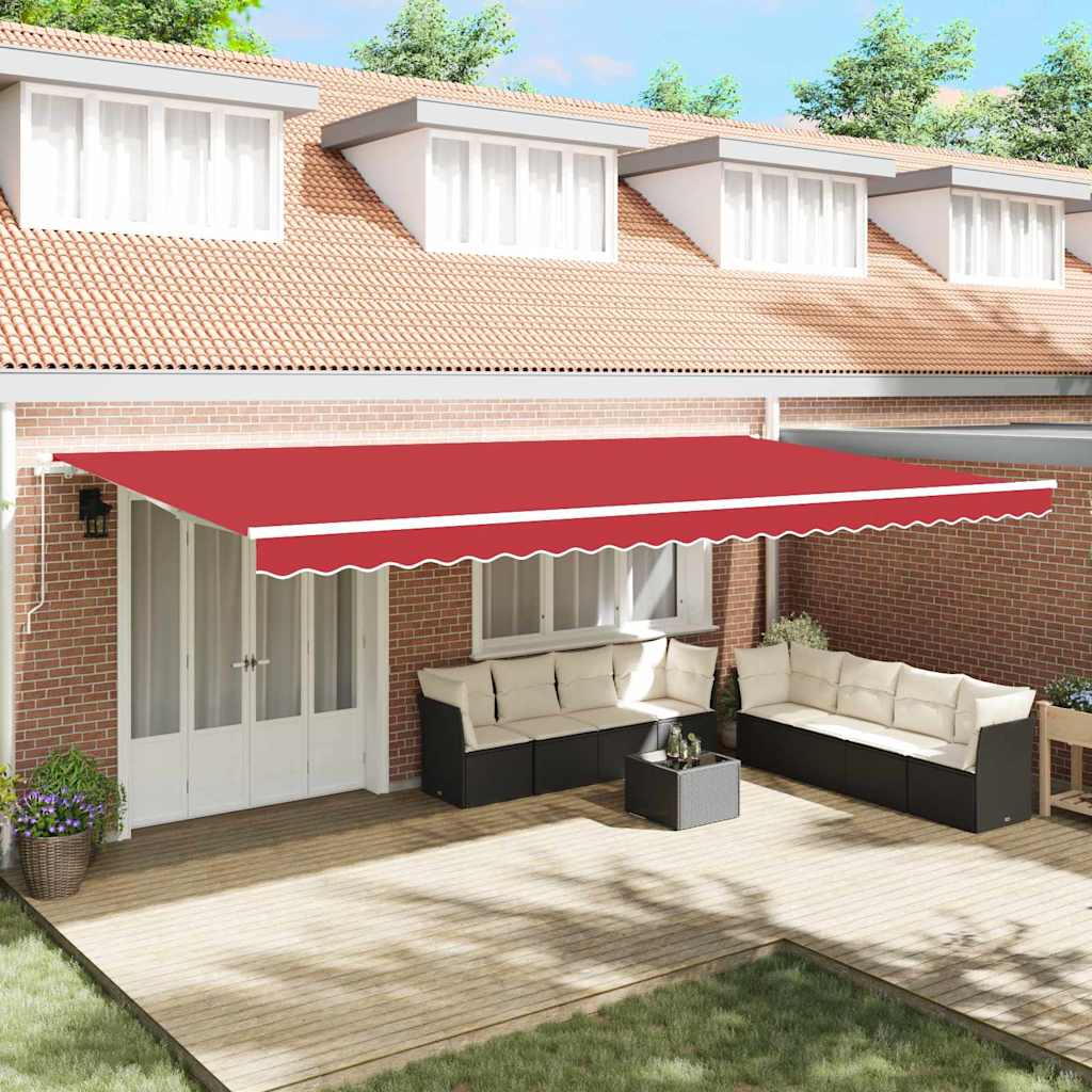 Vidaxx Ersatztuch für Markise rot 580 x 345 cm Polyester