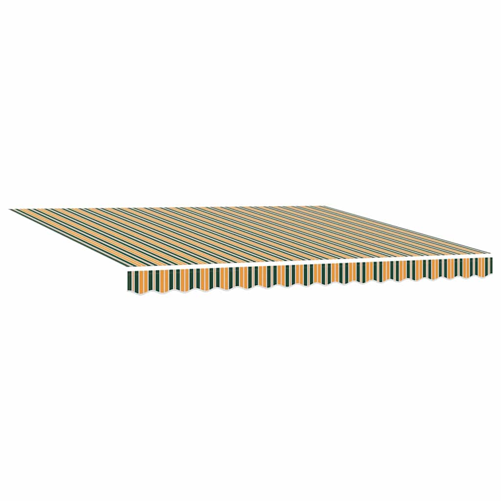 Vidaxx Ersatztuch für Markise grün und gelb 380 x 295 cm