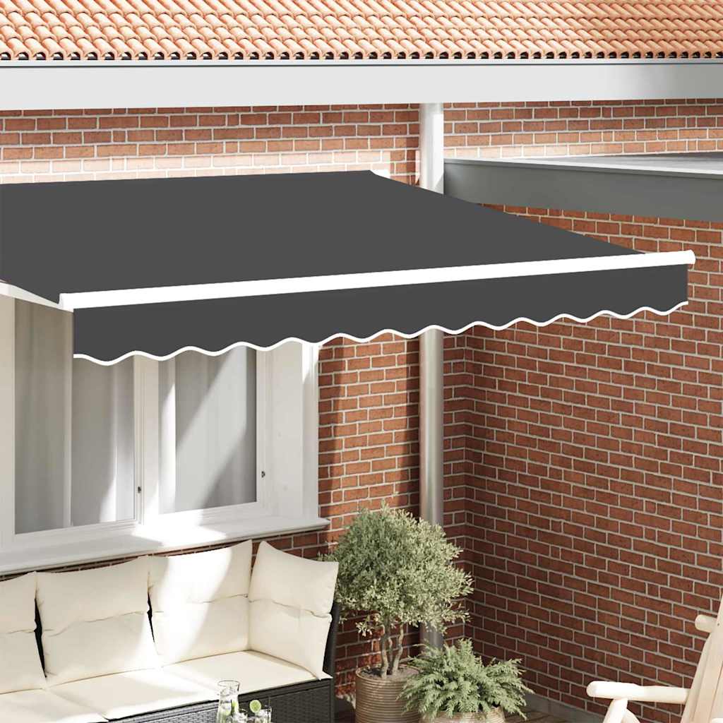 Vidaxl Marquis Volant Anthrazit 580 x 20 cm Leinwand