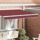 Vidaxl Marquis Volant Burgunderrot 580 x 20 cm Leinwand