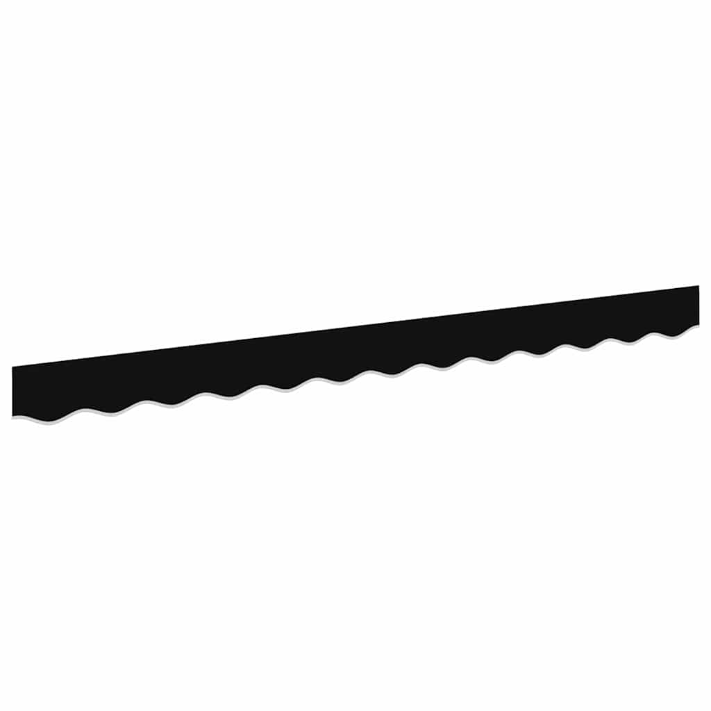 Vidaxl Marquis Volant schwarz 580 x 20 cm Leinwand