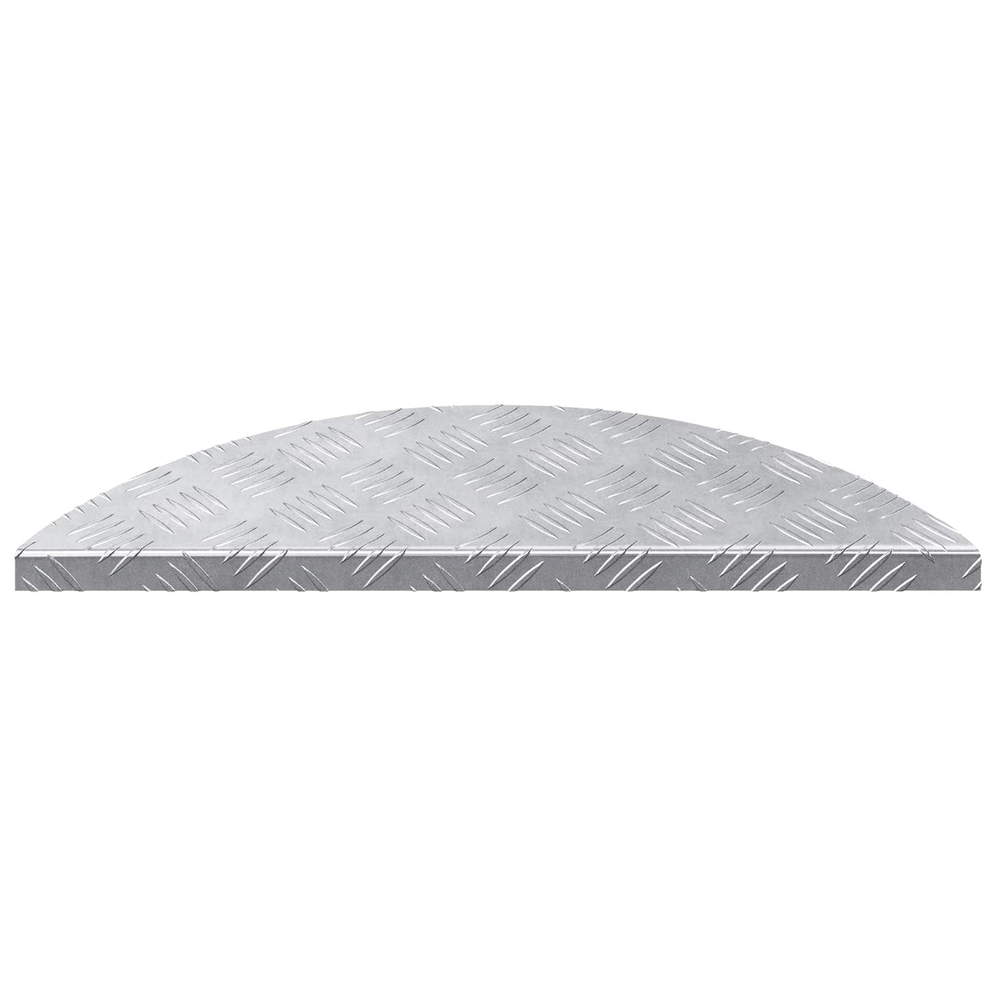 Vidaxl Treppenstufe Halbmond 10 Stück Silber 60 x 18 cm Aluminium