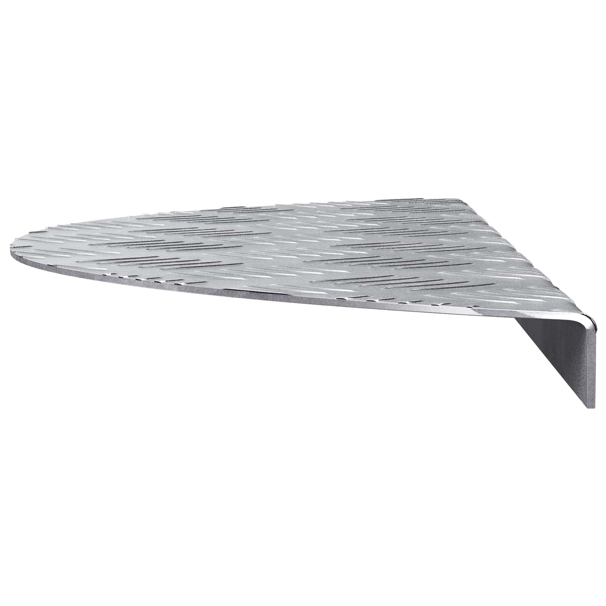 Vidaxl Treppenstufe Halbmond 10 Stück Silber 60 x 18 cm Aluminium