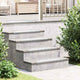 Vidaxl Treppenstufe Halbmond 15 Stück Silber 60 x 18 cm Aluminium
