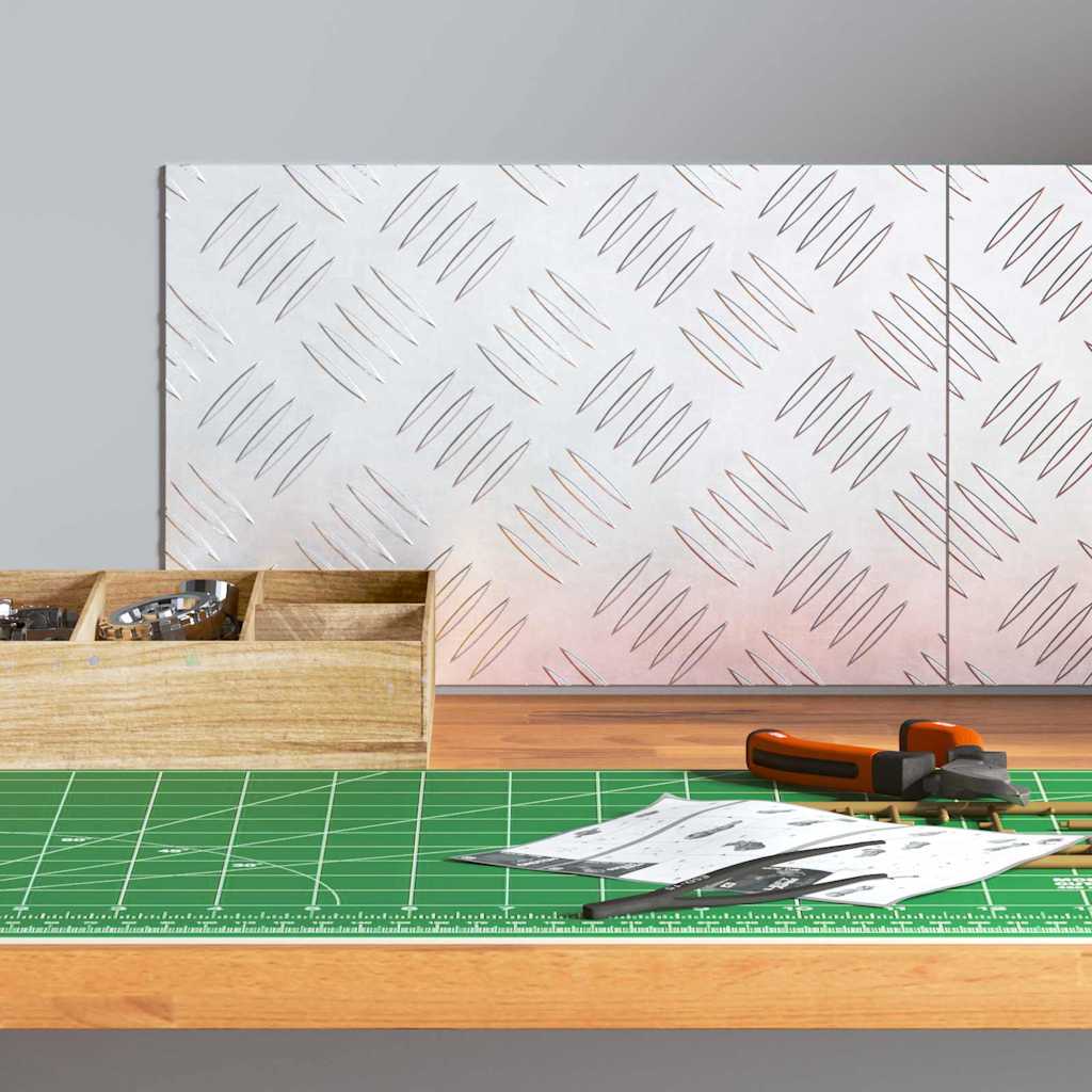 VidaXL Treppenstufe rechteckig 2 Stk. Silber 30 x 20 cm Aluminium