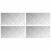 Vidaxx Treppenstufe rechteckig 4 Stk. Silber 40 x 20 cm Aluminium