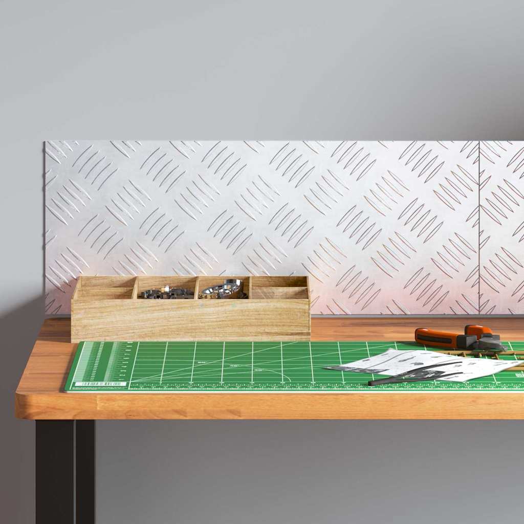 VidaXL Treppenstufe rechteckig 2 Stk. Silber 50 x 20 cm Aluminium