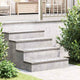 Vidaxx Treppenstufe rechteckig 2 Stk Silber 60 x 20 cm Aluminium