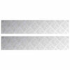 Vidaxx Treppenstufe rechteckig 2 Stk. Silber 100 x 20 cm Aluminium