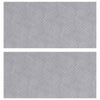 VidaXL Treppenstufe rechteckig 2 Stk. Silber 50 x 25 cm Aluminium