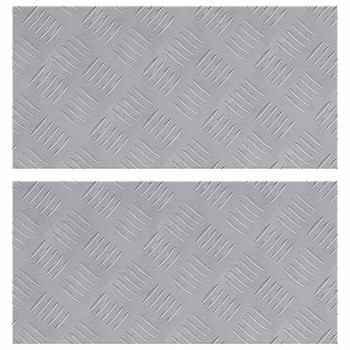 VidaXL Treppenstufe rechteckig 2 Stk. Silber 50 x 25 cm Aluminium