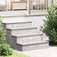 VidaXL Treppenstufe rechteckig 4 Stk. Silber 75 x 25 cm Aluminium