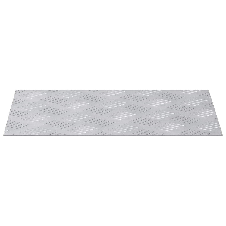 Vidaxx Treppenstufe rechteckig 2 Stk. Silber 40 x 30 cm Aluminium