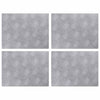 VidaXL Treppenstufe rechteckig 4 Stk. Silber 40 x 30 cm Aluminium