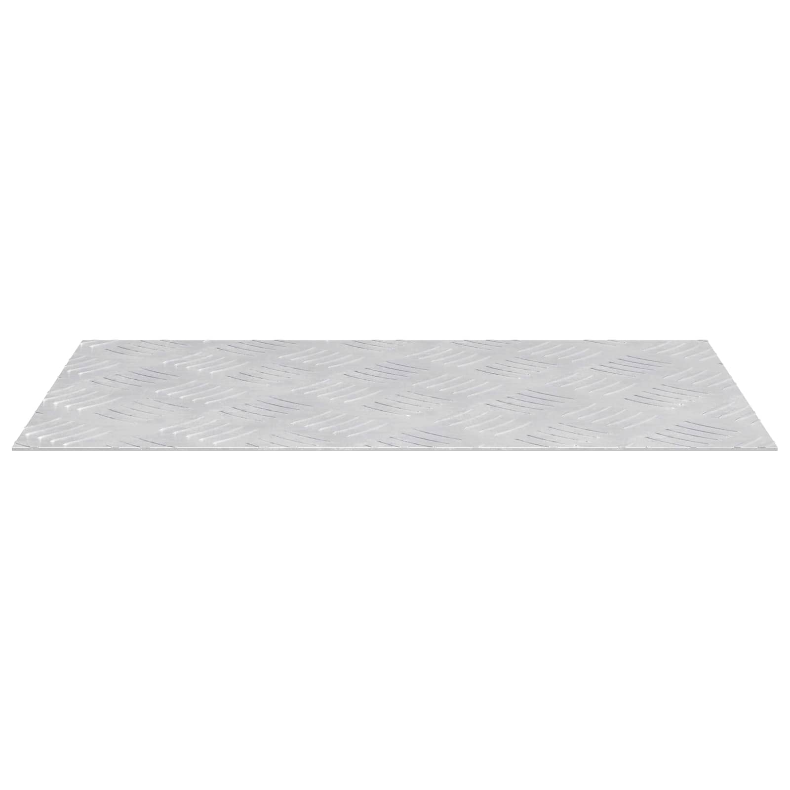 VidaXL Treppenstufe rechteckig 2 Stk. Silber 50 x 30 cm Aluminium
