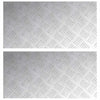 Vidaxx Treppenstufe rechteckig 2 Stk. Silber 60 x 30 cm Aluminium