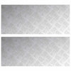 Vidaxx Treppenstufe rechteckig 2 Stk. Silber 70 x 30 cm Aluminium