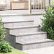 Vidaxx Treppenstufe rechteckig 4 Stk. Silber 70 x 30 cm Aluminium