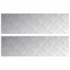 Vidaxx Treppenstufe rechteckig 2 Stk. Silber 100 x 30 cm Aluminium