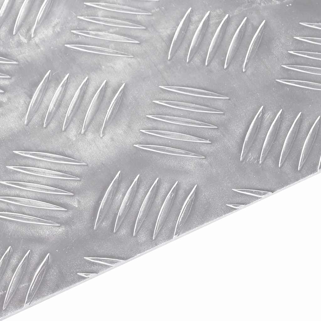 Vidaxxl Treppenstufe quadratisch 2 Stk. Silber 40 x 40 cm Aluminium