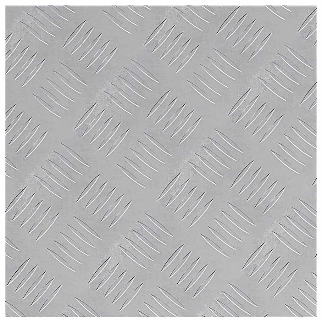 Vidaxxl Treppenstufe quadratisch 2 Stk. Silber 40 x 40 cm Aluminium