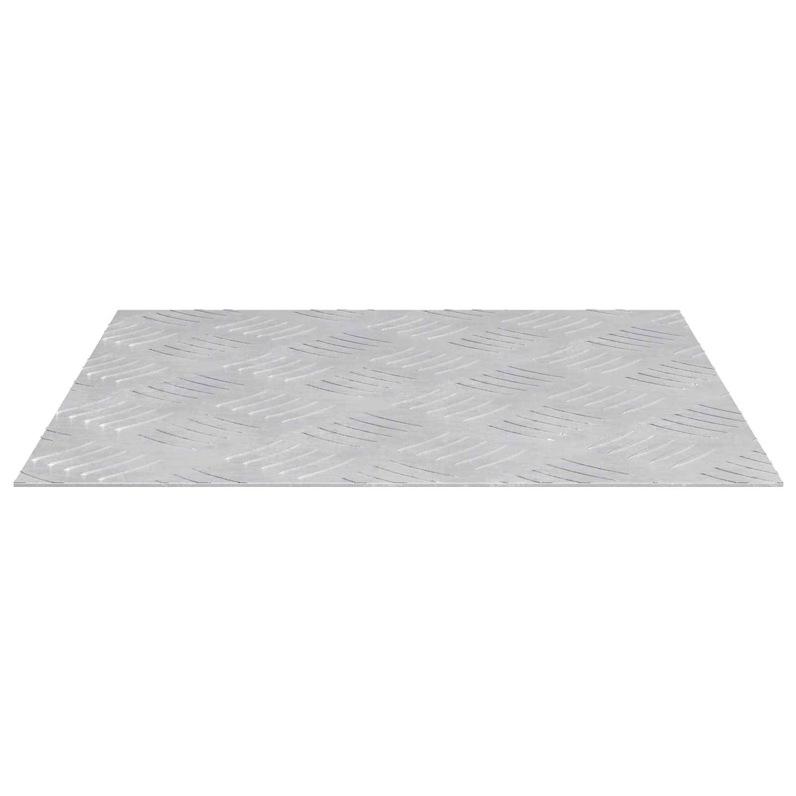 Vidaxxl Treppenstufe quadratisch 4 Stk. Silber 40 x 40 cm Aluminium