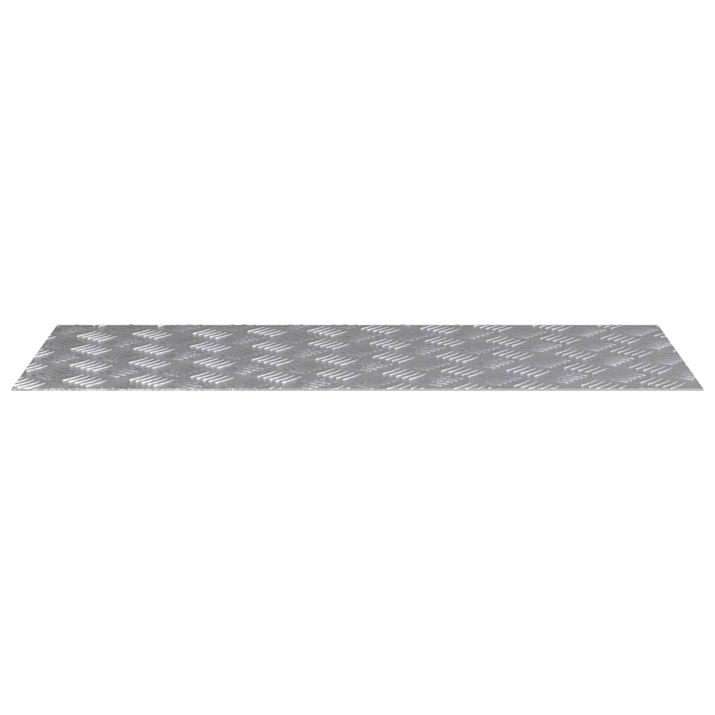 VidaXL Treppenstufe rechteckig 2 Stk. Silber 100 x 40 cm Aluminium