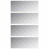 VidaXL Treppenstufe rechteckig 4 Stk. Silber 100 x 40 cm Aluminium