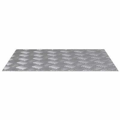 VidaXL Treppenstufe rechteckig 2 Stk. Silber 60 x 50 cm Aluminium