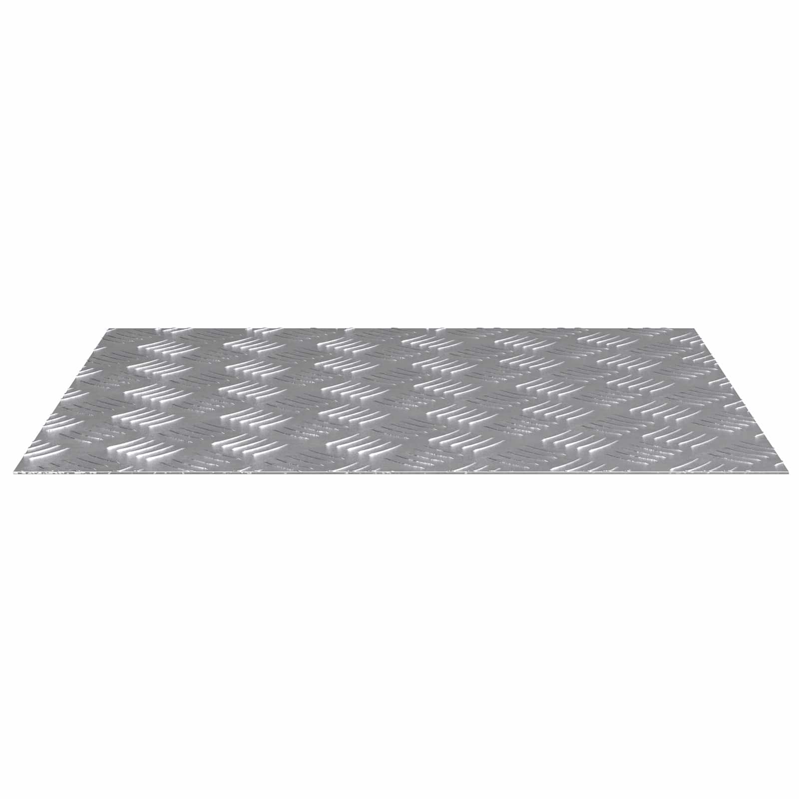 Vidaxx Treppenstufe rechteckig 4 Stk. Silber 60 x 50 cm Aluminium
