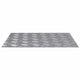 Vidaxx Treppenstufe rechteckig 4 Stk. Silber 60 x 50 cm Aluminium