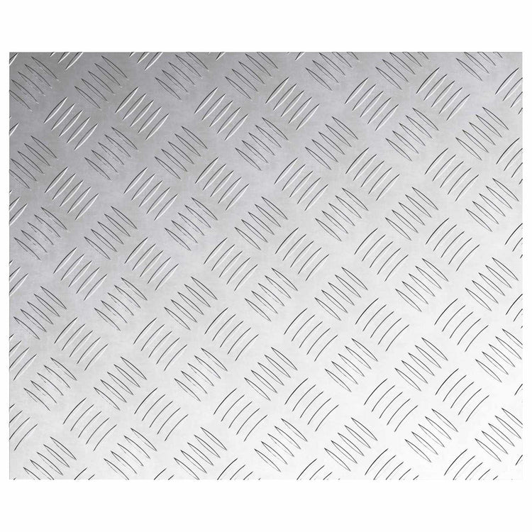 Vidaxx Treppenstufe rechteckig 4 Stk. Silber 60 x 50 cm Aluminium