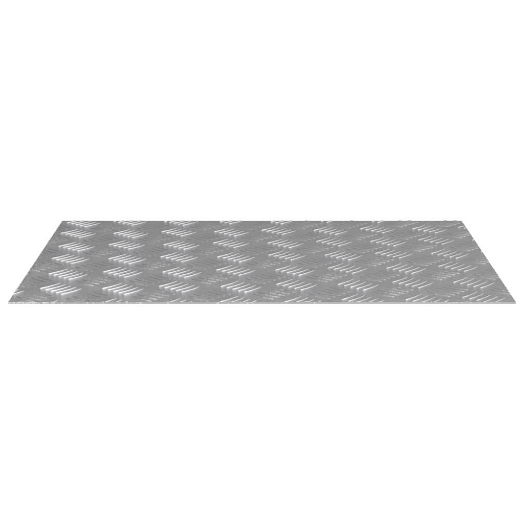 Vidaxx Treppenstufe rechteckig 2 Stk. Silber 70 x 50 cm Aluminium