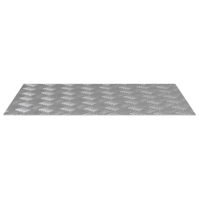 Vidaxx Treppenstufe rechteckig 2 Stk. Silber 70 x 50 cm Aluminium