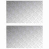Vidaxx Treppenstufe rechteckig 2 Stk. Silber 80 x 50 cm Aluminium