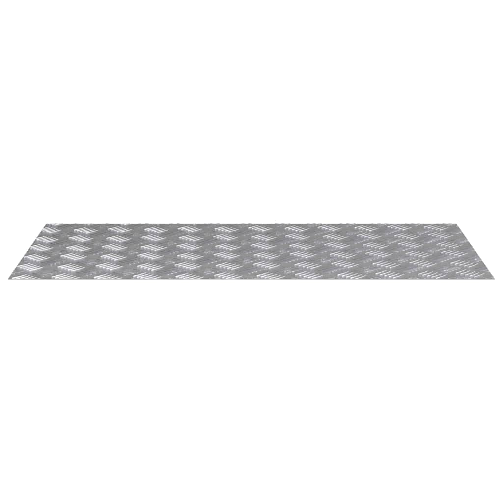 VidaXL Treppenstufe rechteckig 4 Stk. Silber 100 x 50 cm Aluminium