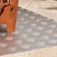 Vidaxx Treppenstufe rechteckig 2 Stk Silber 100 x 50 cm Aluminium