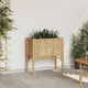 Vidaxx Hochbeet braun 70 x 35 x 70 cm Bambus