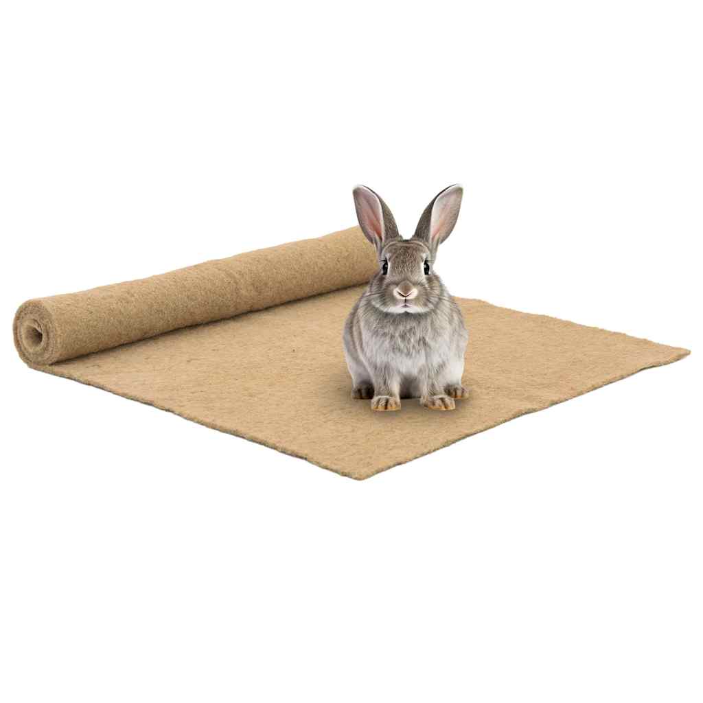 Vidaxxl Hanfmatte für Nagetiere 1x1 m 5 mm