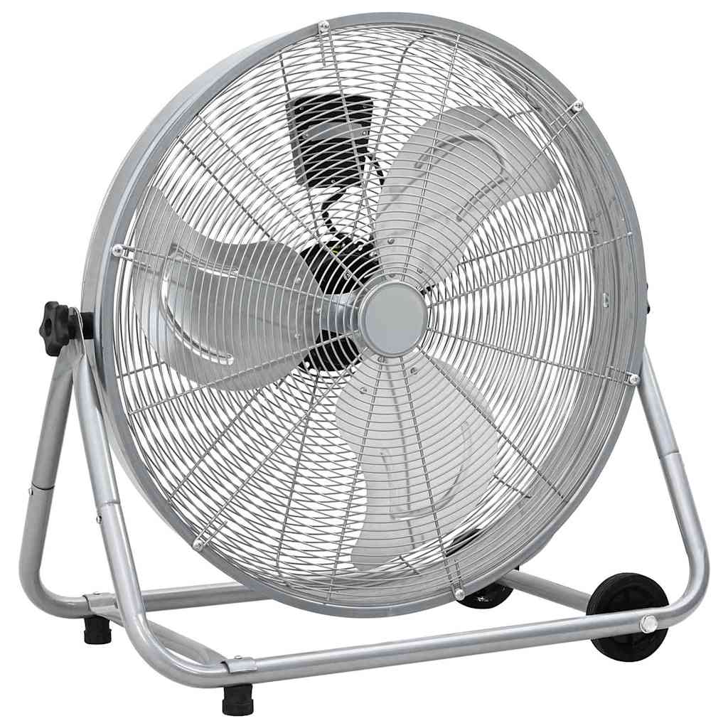 Vidaxx Trommelventilator mit Rad Silber 73 x 42 x 70 cm Aluminium