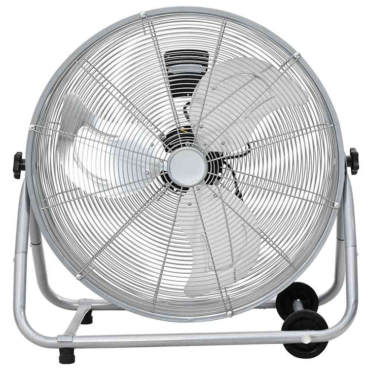 Vidaxx Trommelventilator mit Rad Silber 73 x 42 x 70 cm Aluminium