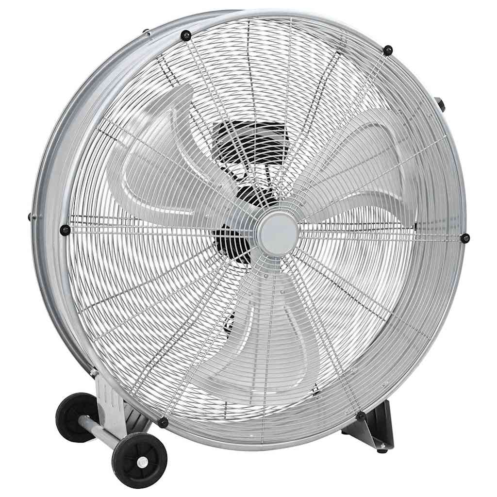 Vidaxx Trommelventilator mit Rad Silber 79 x 37 x 82 cm Aluminium