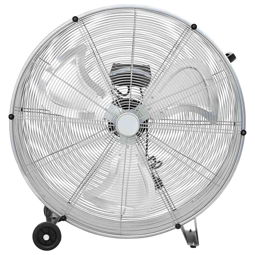 Vidaxx Trommelventilator mit Rad Silber 79 x 37 x 82 cm Aluminium