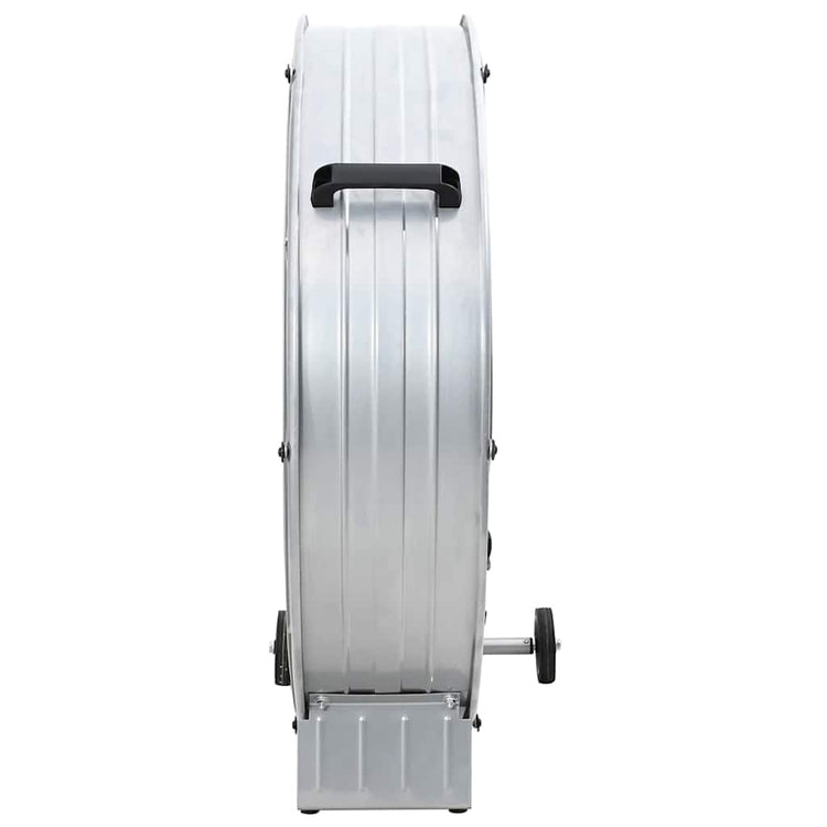 Vidaxx Trommelventilator mit Rad Silber 79 x 37 x 82 cm Aluminium