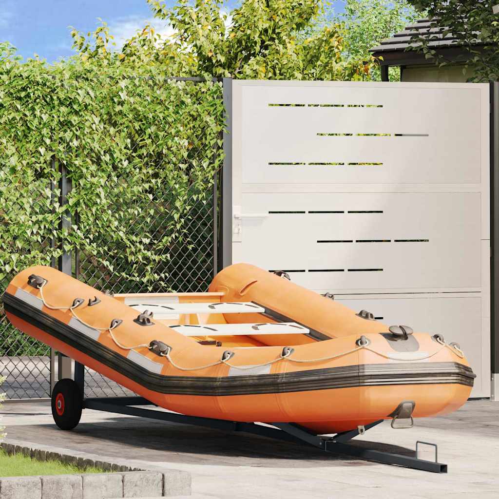 Vidaxl Bootsanhänger Silber 302 x 107 x 42 cm Stahl