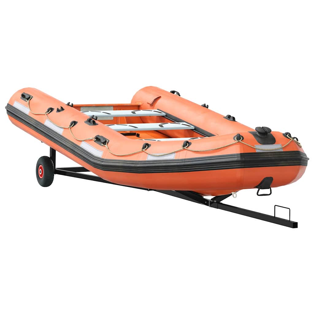 Vidaxl Bootsanhänger Silber 302 x 107 x 42 cm Stahl