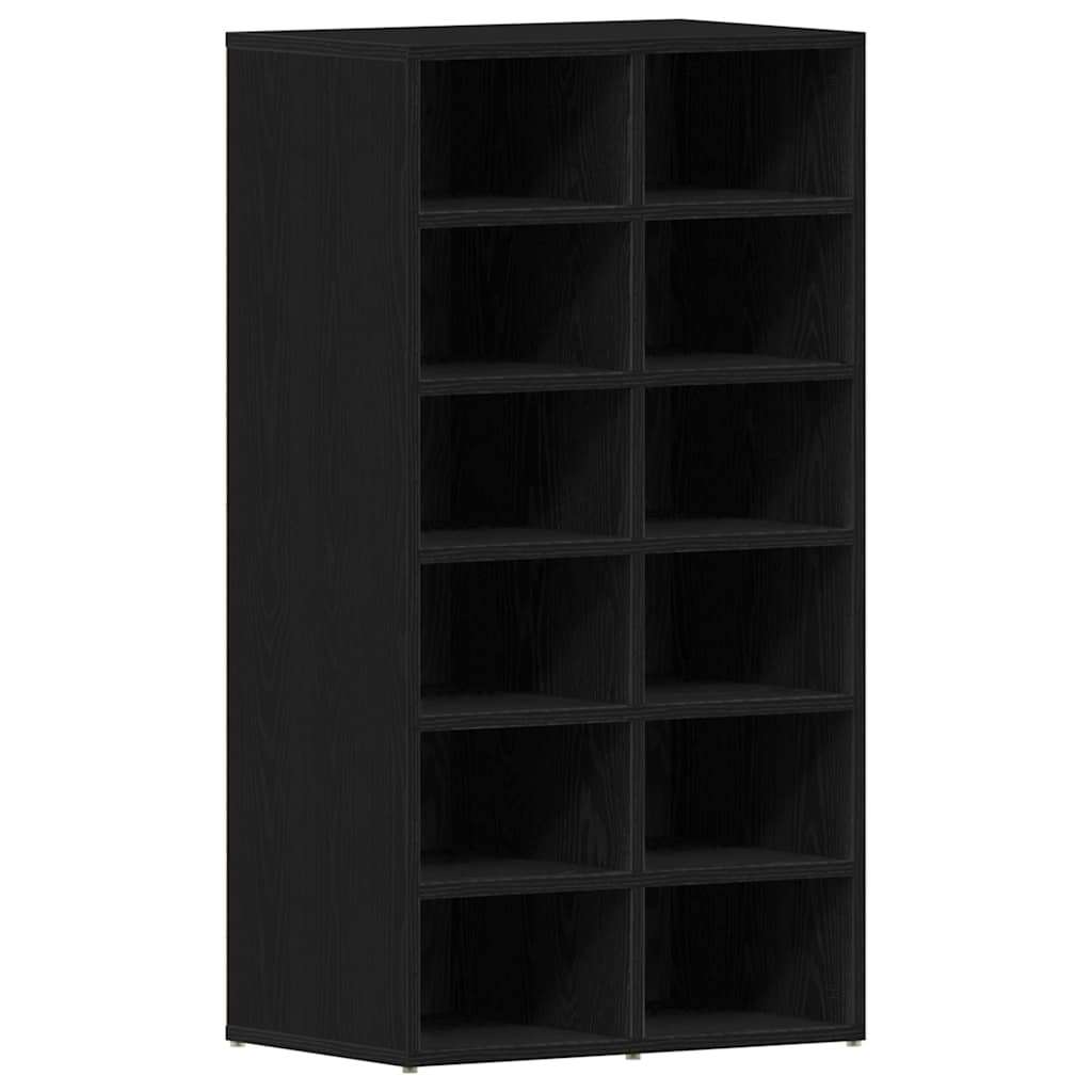 Vidaxx Schuhregal 54x34x100,5 cm Spanplatte schwarze Eiche