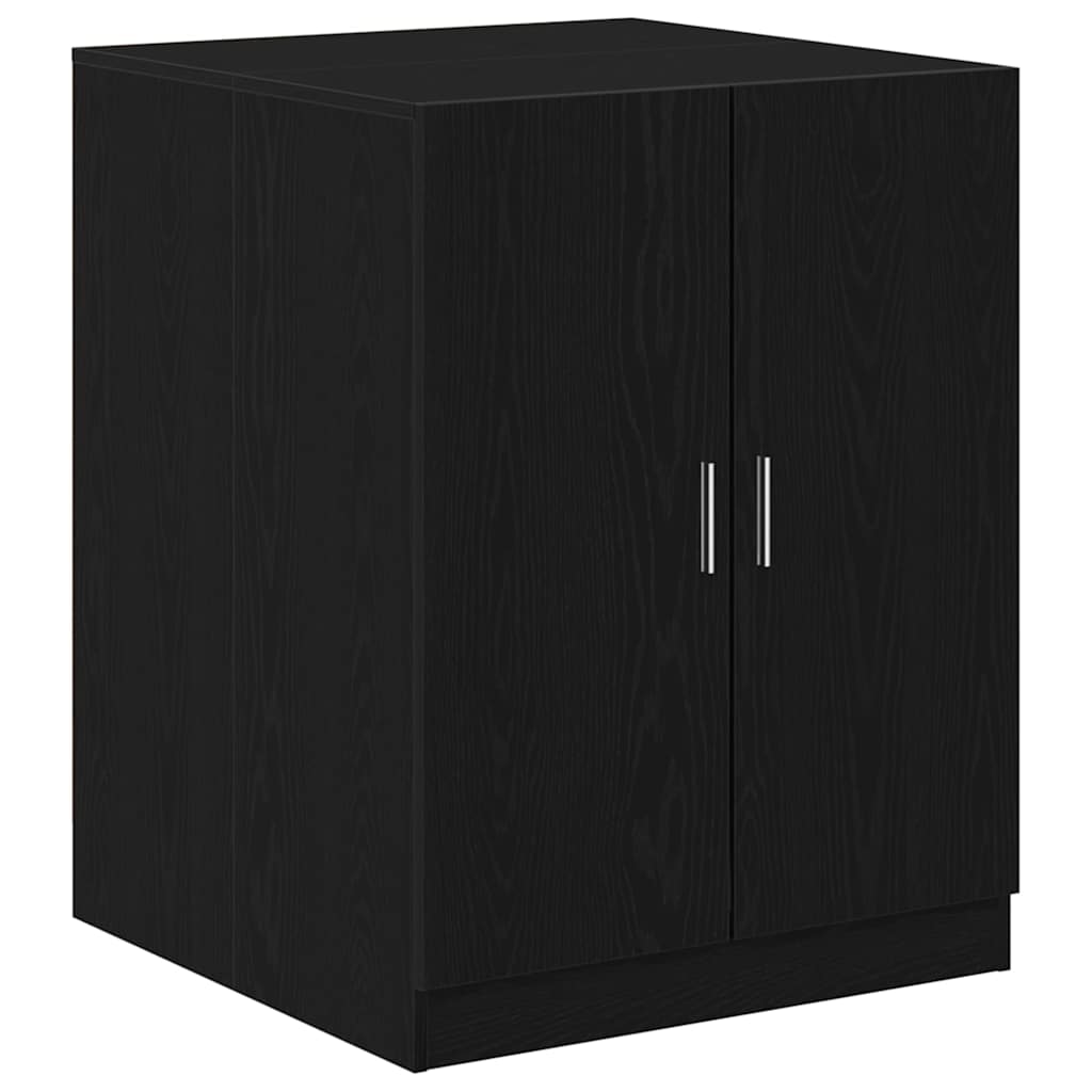 Vidaxx Waschmaschinenschrank mit Stauraum Eiche schwarz 70,5 x 71,5 x 91,5 cm
