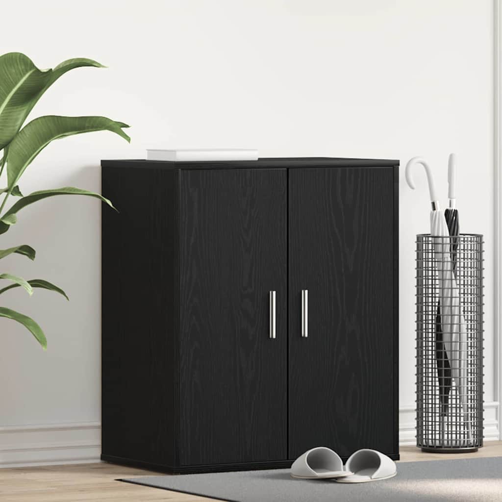 Vidaxx Schuhschrank mit Regal schwarz Eiche 60 x 35 x 70 cm Holzwerkstoff